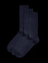 3pk Egyptian Cotton Rich Ribbed Socks